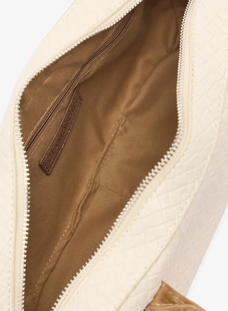 GLAMOROUS  Raffia Faux Leather Shoulder Bag for Women | Best Price UAE